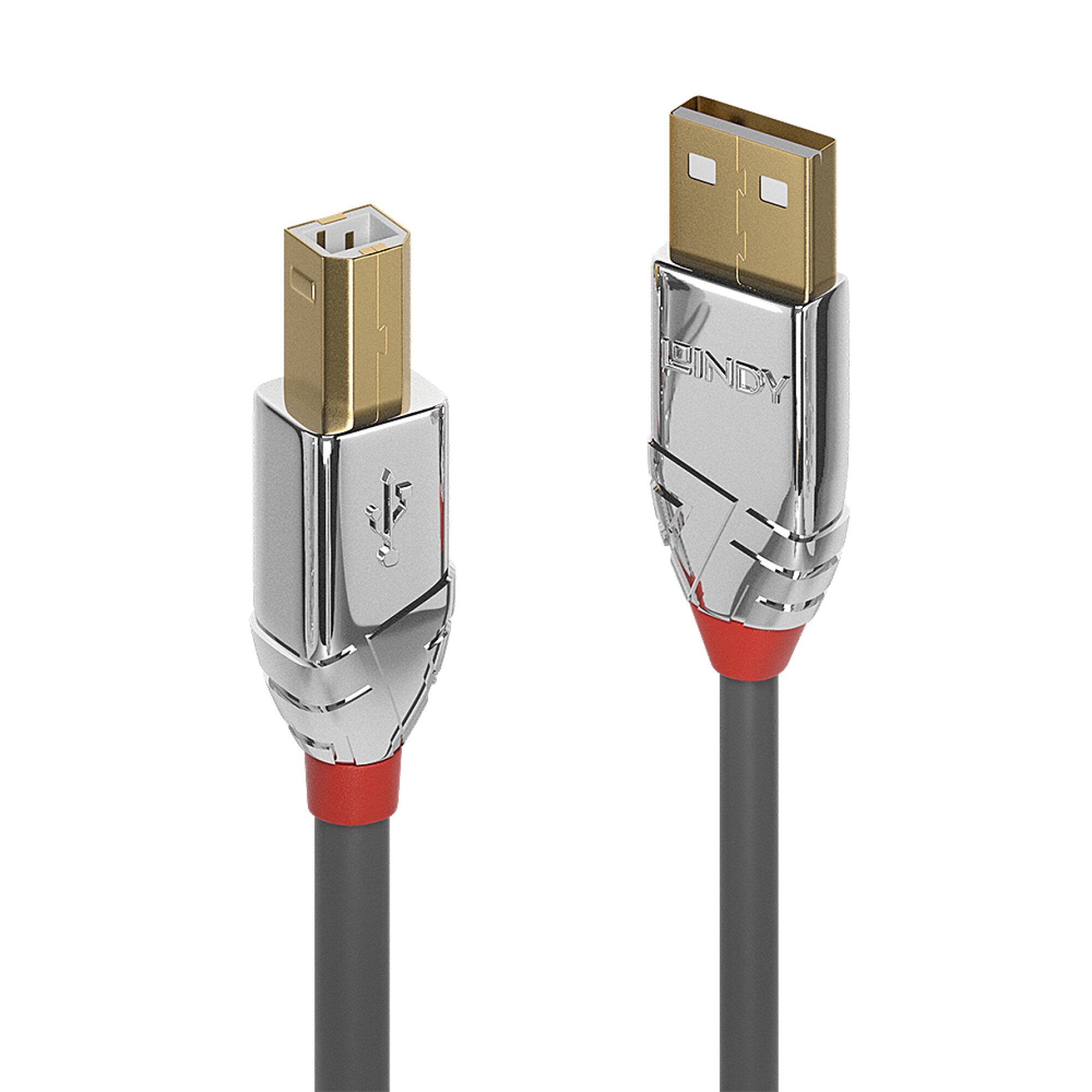 Cablu USB 2.0 tip A la tip B 2m Cromo Line, Lindy L36642