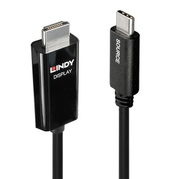 Cablu USB 3.1 tip C la HDMI 4K 0.5m, Lindy L43260 Cablu USB 3.1 tip C la HDMI 4K 0.5m, Lindy L43260