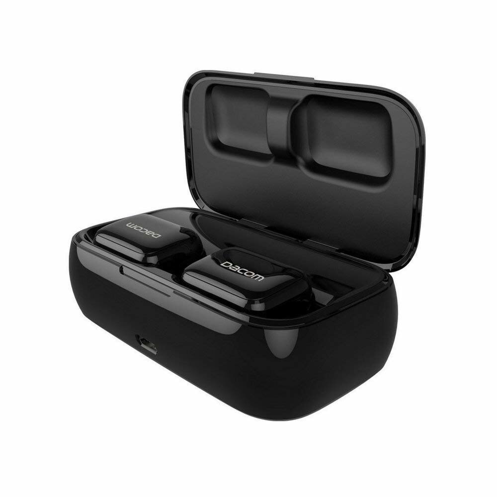 Casti Bluetooth Dancom Wireless, cu microfon, stereo, V4.2, Negru