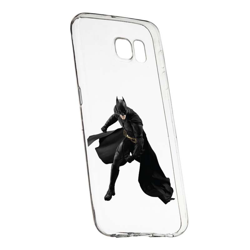 Husa Silicon, Transparent, Slim, Batman, 132, Samsung Galaxy S6