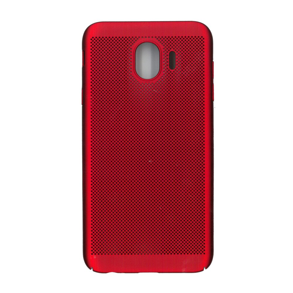 Husa de protectie spate, EuroCell Air, cu perforatii pentru Samsung Galaxy J4 2018, rosu