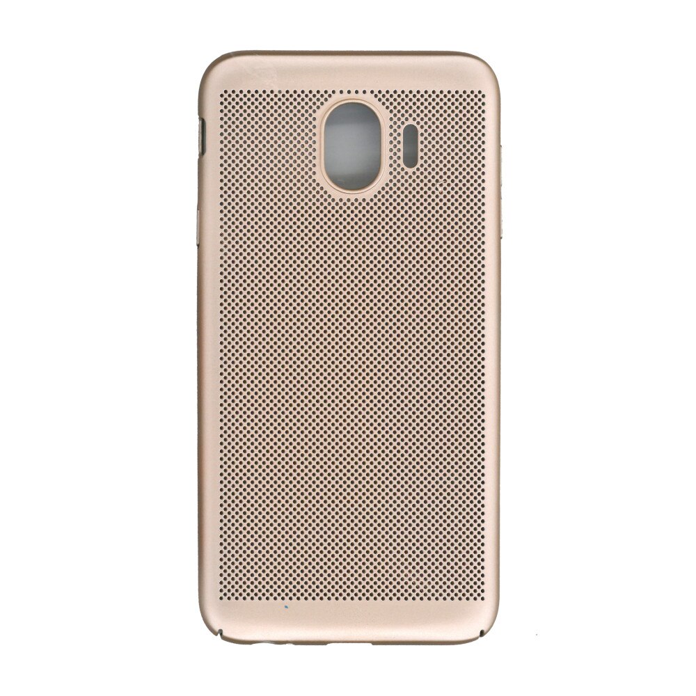 Husa de protectie spate, EuroCell Air, cu perforatii pentru Samsung Galaxy J4 2018, auriu