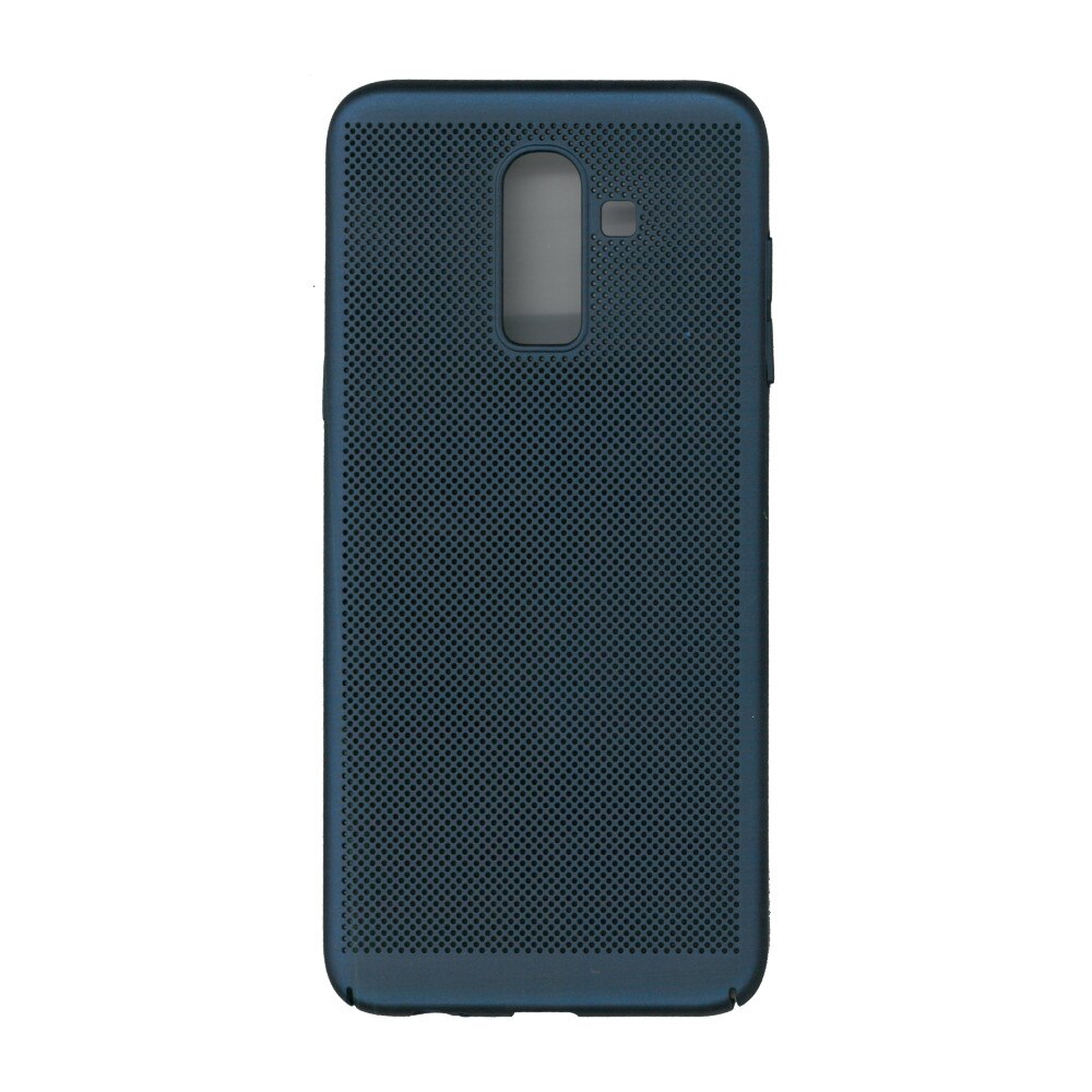 Husa de protectie spate, EuroCell Air, cu perforatii pentru Samsung Galaxy J8 2018, albastru