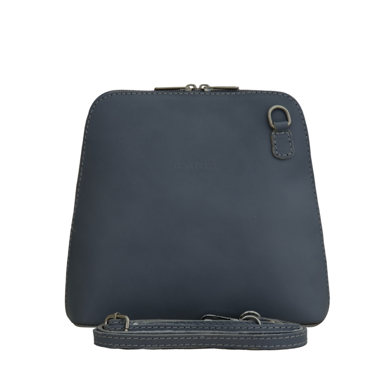 Geanta crossbody din piele naturala, Maria gri