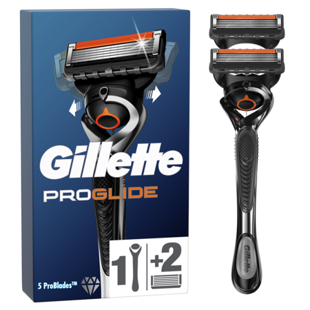 Aparat de ras Gillette ProGlide FlexBall Regular, 2 rezerve