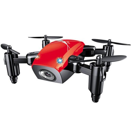 Mini Drona iUni S9, WiFi, Frecventa 2.4GHz, Rosu