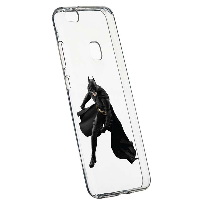 Husa Silicon, Transparent, Slim, Batman, 132, Huawei P10 LITE