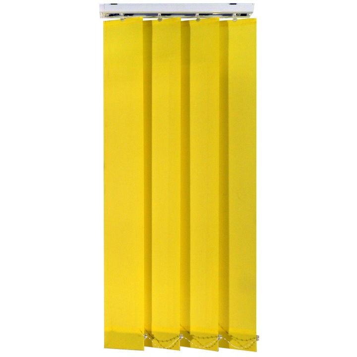 Jaluzele verticale 127mm, L160 x H200 cm, material Mexic 15, Galben