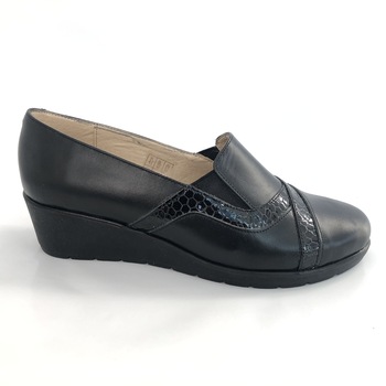 Pantofi Dama Ortopedici Negri 112N, Piele Naturala Pantofi Dama Ortopedici Negri 112N, Piele Naturala