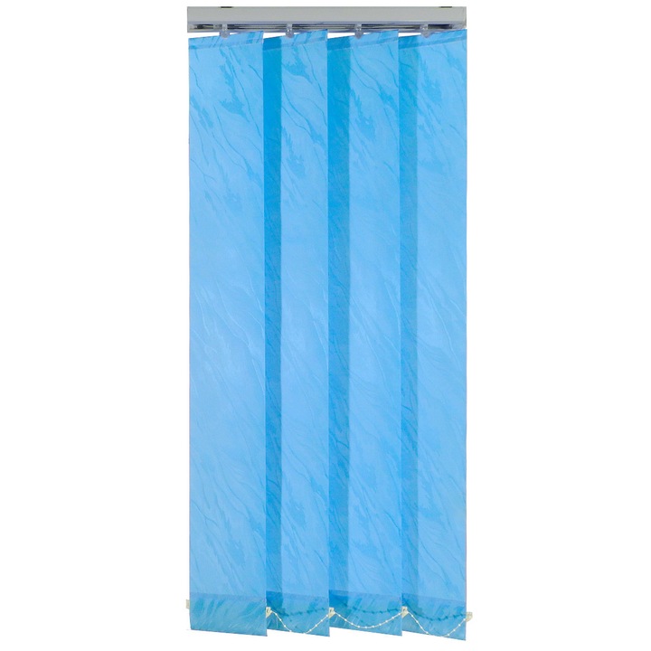 Jaluzele verticale 127mm, L140 x H190 cm, material Siena 5, Albastru