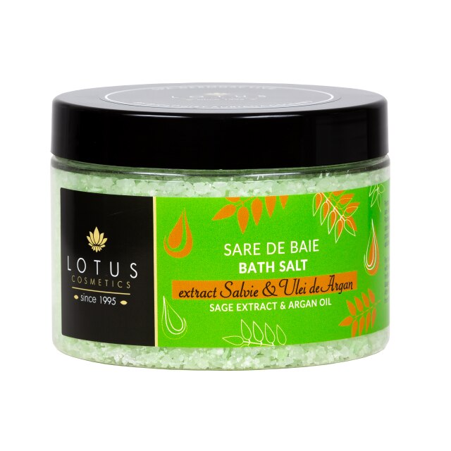 Sare de baie Spa Dermoactive, cu extract de salvie si ulei de argan