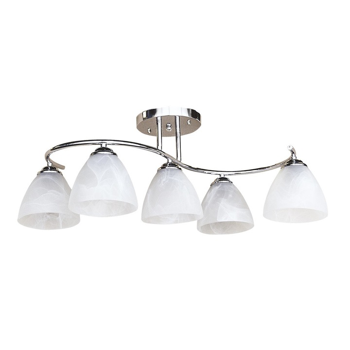 Lustra Aura, 5 x 60w x E27, finisaj crom, E29484