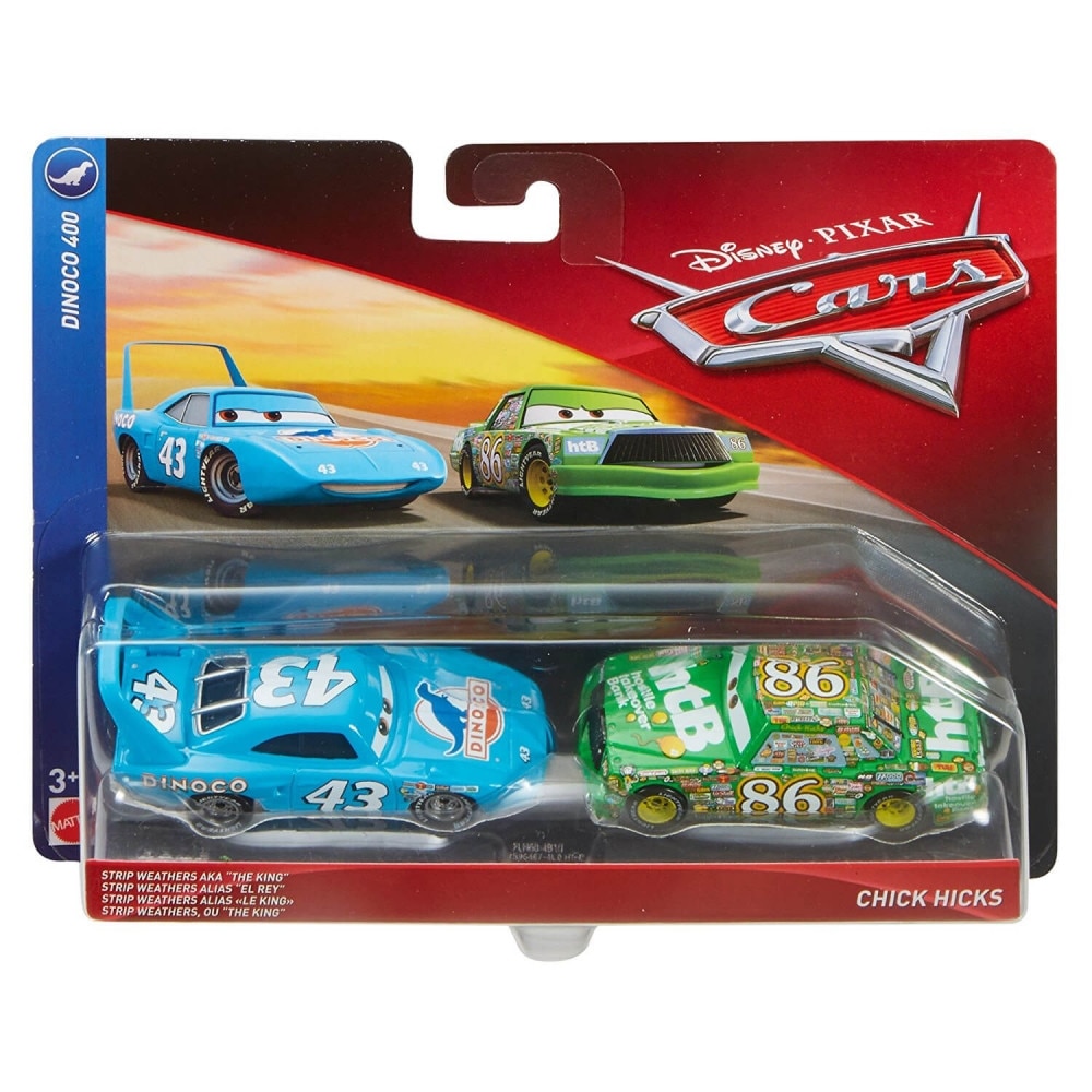 Set 2 masinute Mattel Disney Cars3 Strip Weathers si Chick Hicks