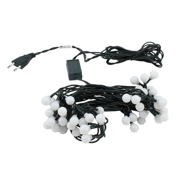 Ghirlanda decor glob, 100 LED-uri cu lumina alba calda, 8 m, alimentare retea Ghirlanda decor glob, 100 LED-uri cu lumina alba calda, 8 m, alimentare retea