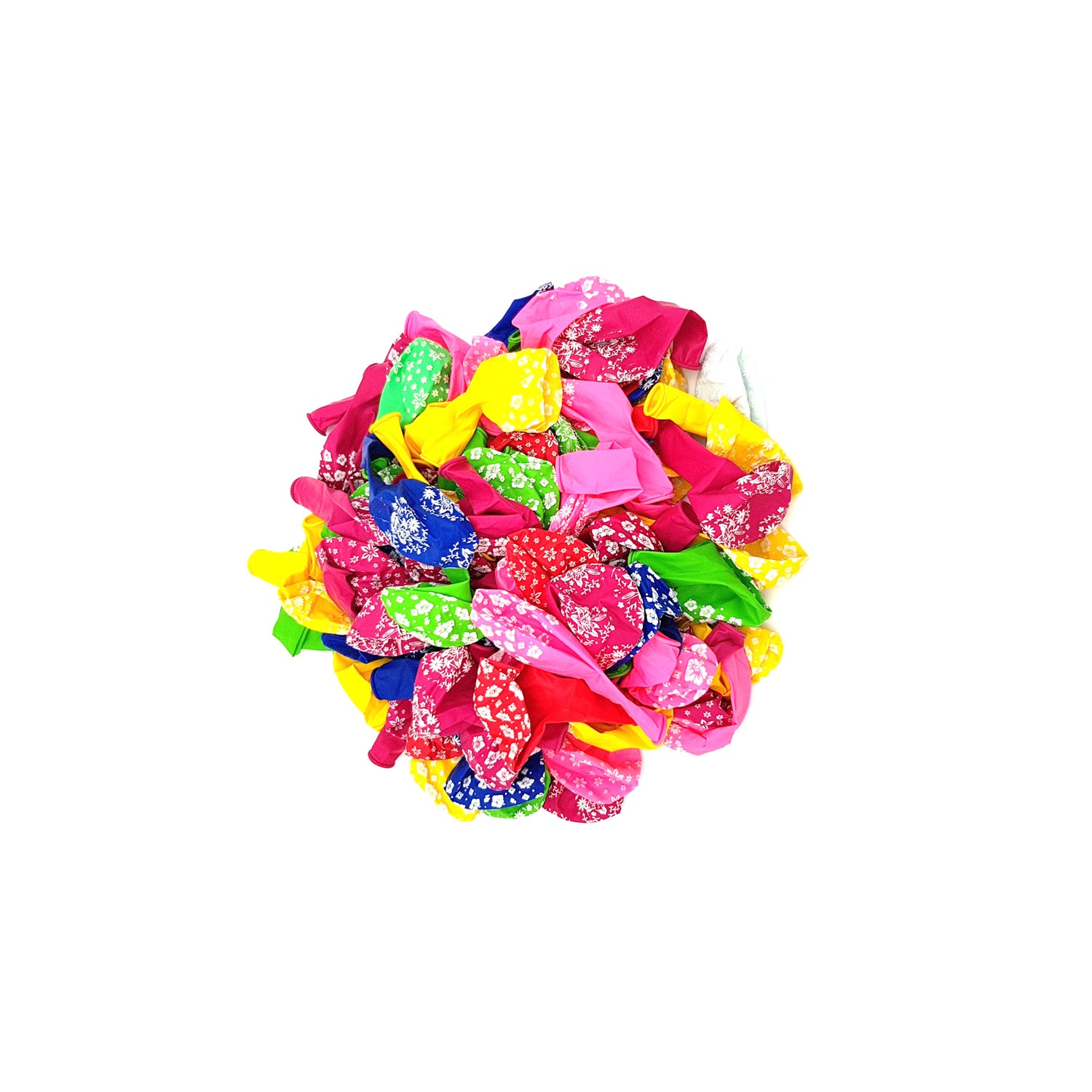 Set 50 baloane colorate cu desene 30 cm - eMAG.ro