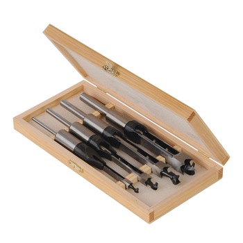 Set 4 piese spirale gaura patrata, 6-16 mm, Silverline Set 4 piese spirale gaura patrata, 6-16 mm, Silverline