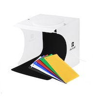 Cort foto pentru fotografiere 22 cm Puluz, cub, 1 banda led