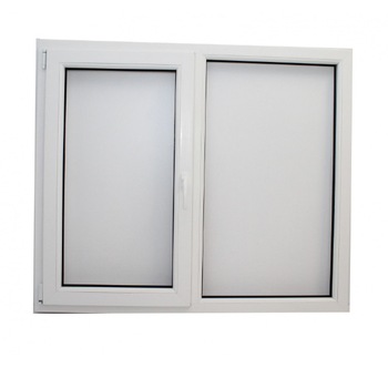 Fereastra PVC, Rehau, 2 canate, Alb, deschidere oscilobatanta pe partea stanga, 1300x1200 mm Fereastra PVC, Rehau, 2 canate, Alb, deschidere oscilobatanta pe partea stanga, 1300x1200 mm