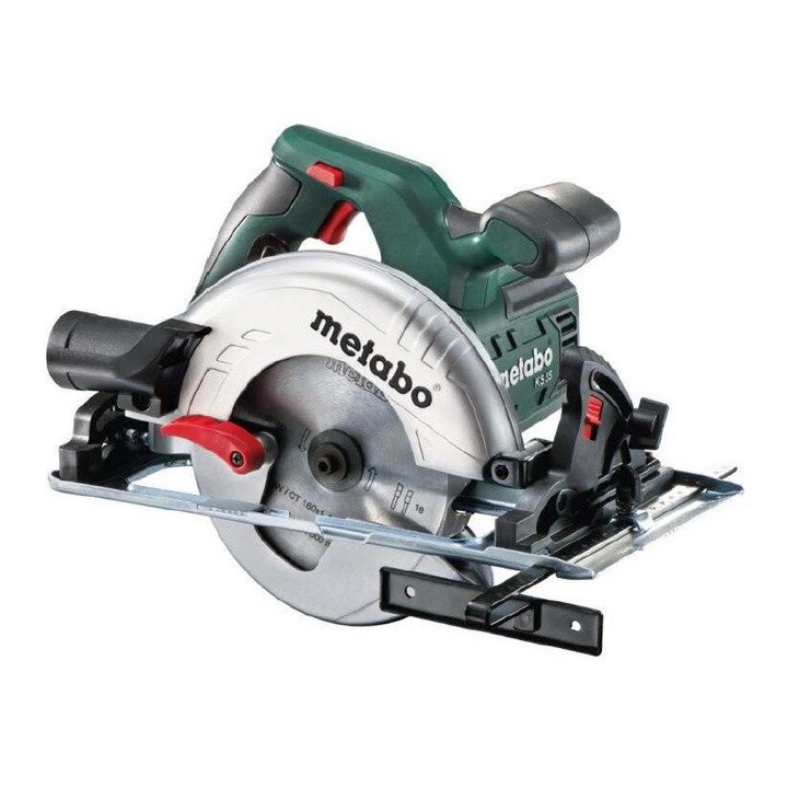 Fierastrau circular METABO KS 55, 1.200 W puterea nominala, 5.600 rpm turatia de mers in gol