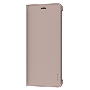 Husa de protectie Nokia Flip Cover pentru Nokia 5.1, Cream Husa de protectie Nokia Flip Cover pentru Nokia 5.1, Cream
