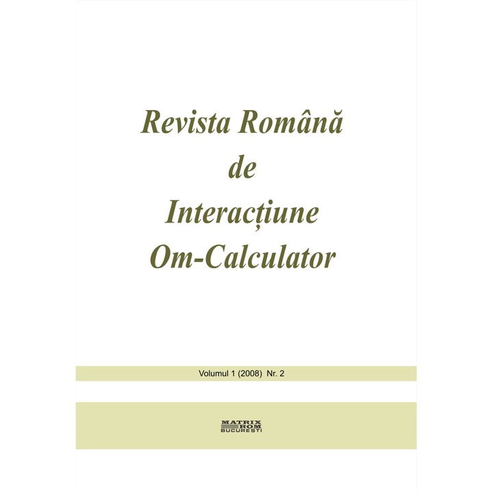 Revista romana de interactiune om-calculator 2/2008, Rochi