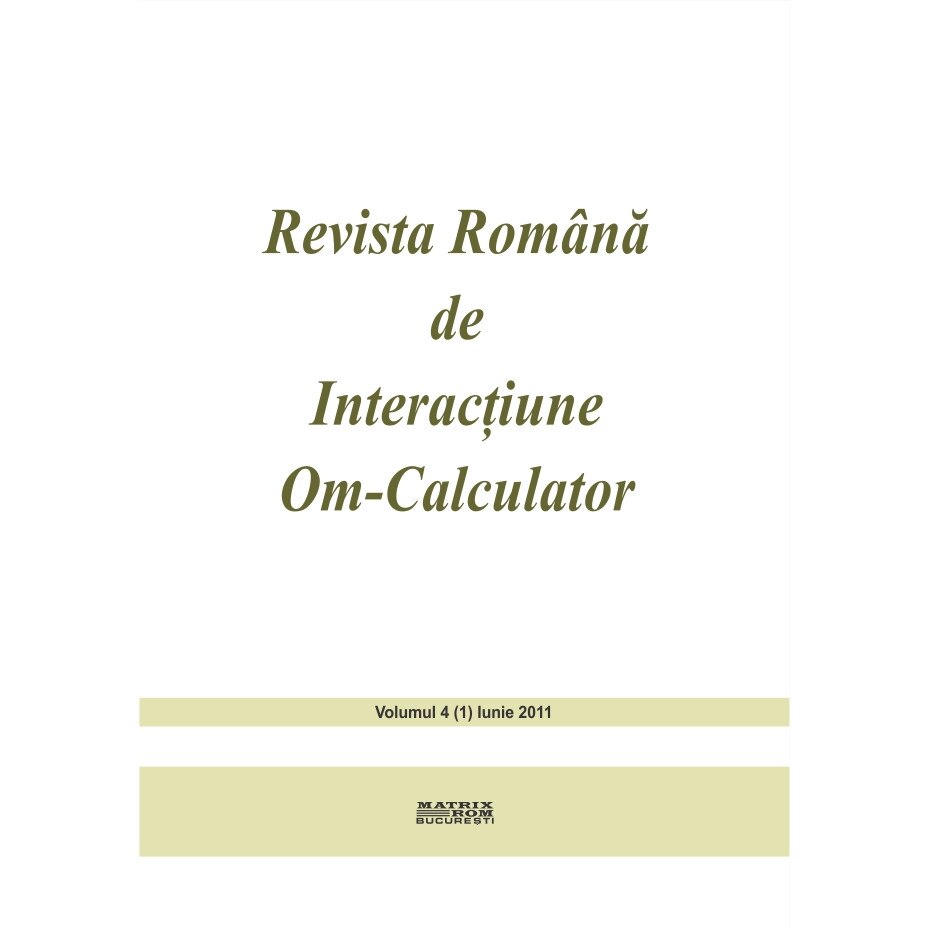 Revista romana de interactiune om-calculator 1/2011 (Abonament anual 2 aparitii), Rochi