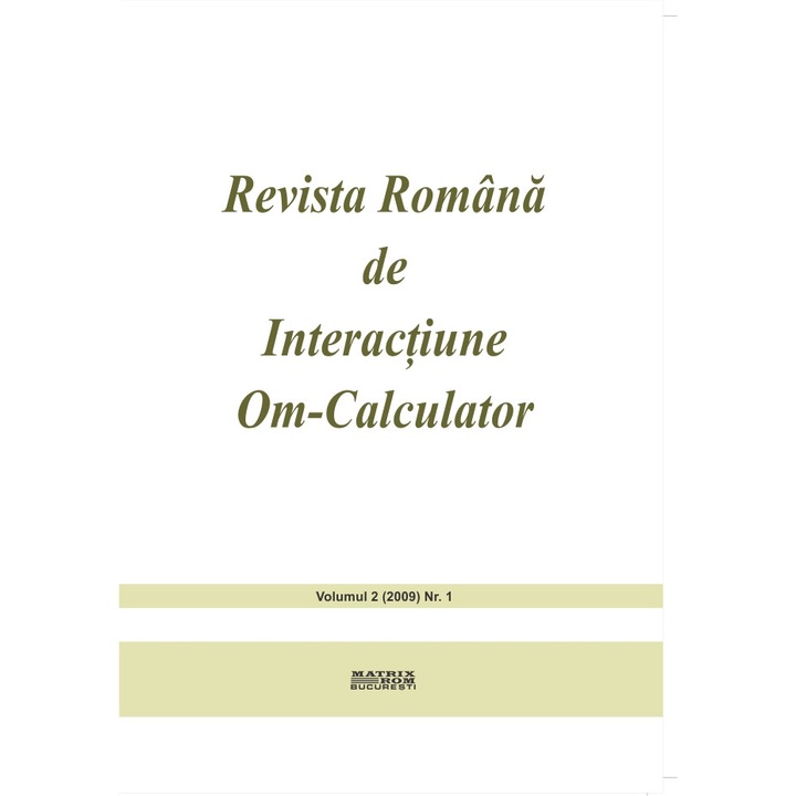 Revista romana de interactiune om-calculator 1/2009, Rochi