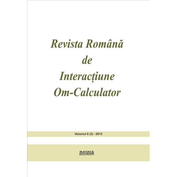 Revista romana de interactiune om-calculator 3/2015, Rochi