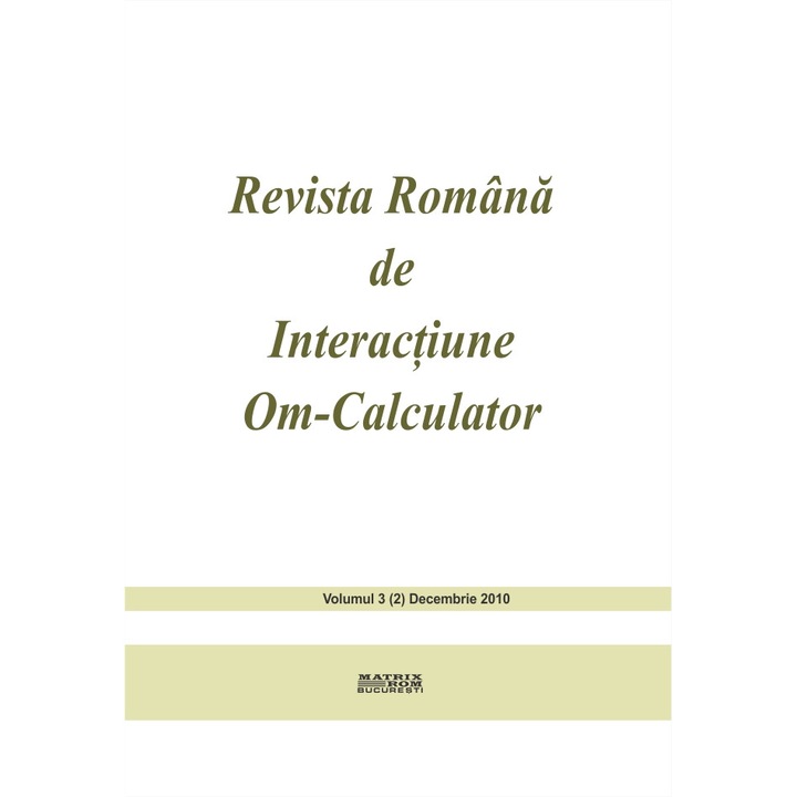 Revista romana de interactiune om-calculator 2/2010, Rochi
