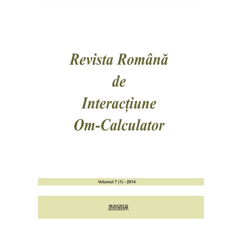 Revista romana de interactiune om-calculator 1/2014 (Abonament anual 2 aparitii), Rochi