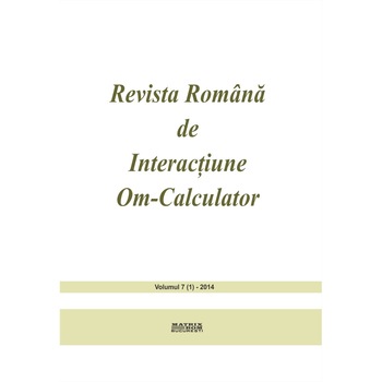 Revista romana de interactiune om-calculator 1/2014 (Abonament anual 2 aparitii), Rochi Revista romana de interactiune om-calculator 1/2014 (Abonament anual 2 aparitii), Rochi