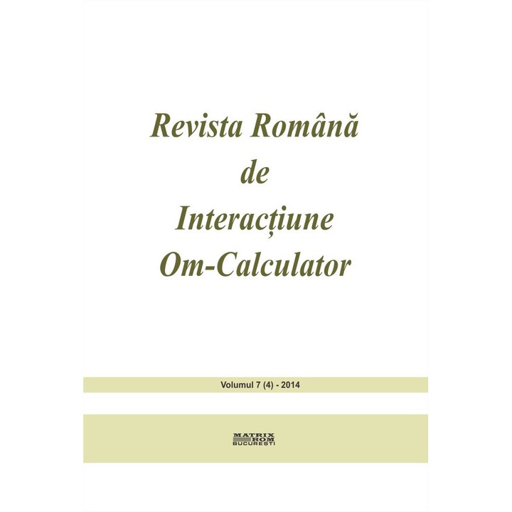 Revista romana de interactiune om-calculator 4/2014, Rochi