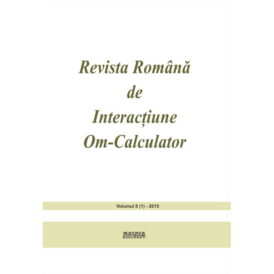 Revista romana de interactiune om-calculator 1/2015 (Abonament anual 2 aparitii), Rochi