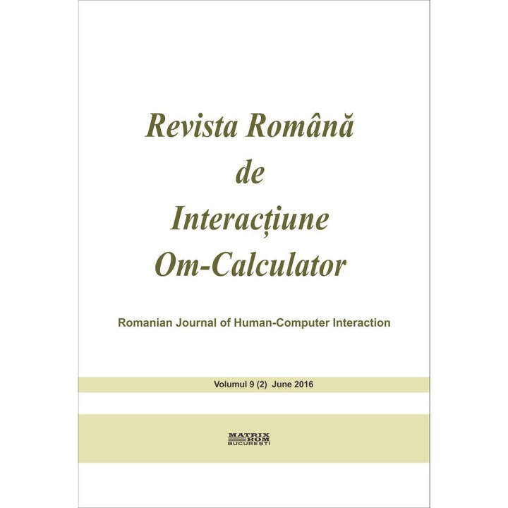 Revista romana de interactiune om-calculator 2/2016, Rochi