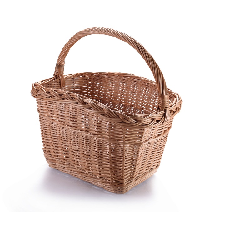 Cos din rachita pentru cumparaturi Wiklinowy-Swiat, 40x30x40 cm