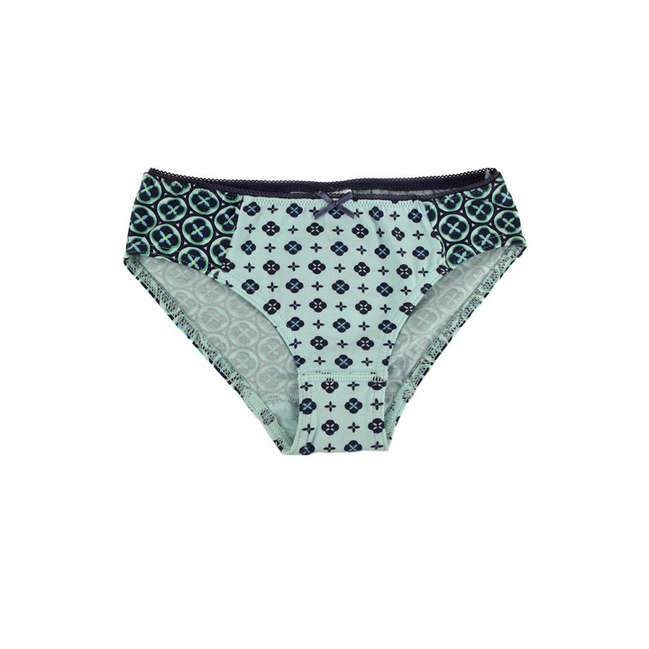 Sanetta kék, virágmintás lány bugyi