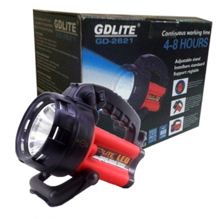 LED фенер GDLITE GD-2621, 10W, светодиод, CREE, Черен