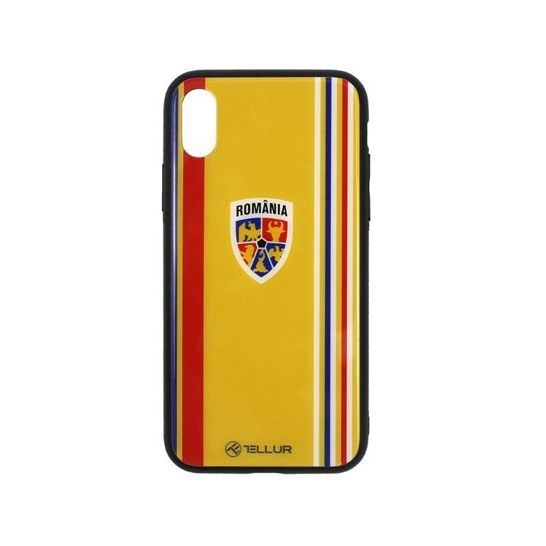 Husa de protectie Tellur FRF Glass Print Suporter pentru Apple iPhone X / iPhone XS