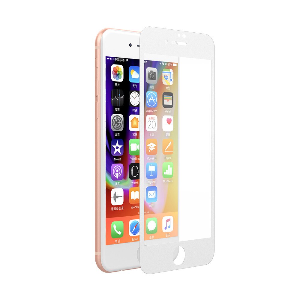 Folie Sticla Devia Van Full pentru iPhone 8 Plus / 7 Plus, Alb