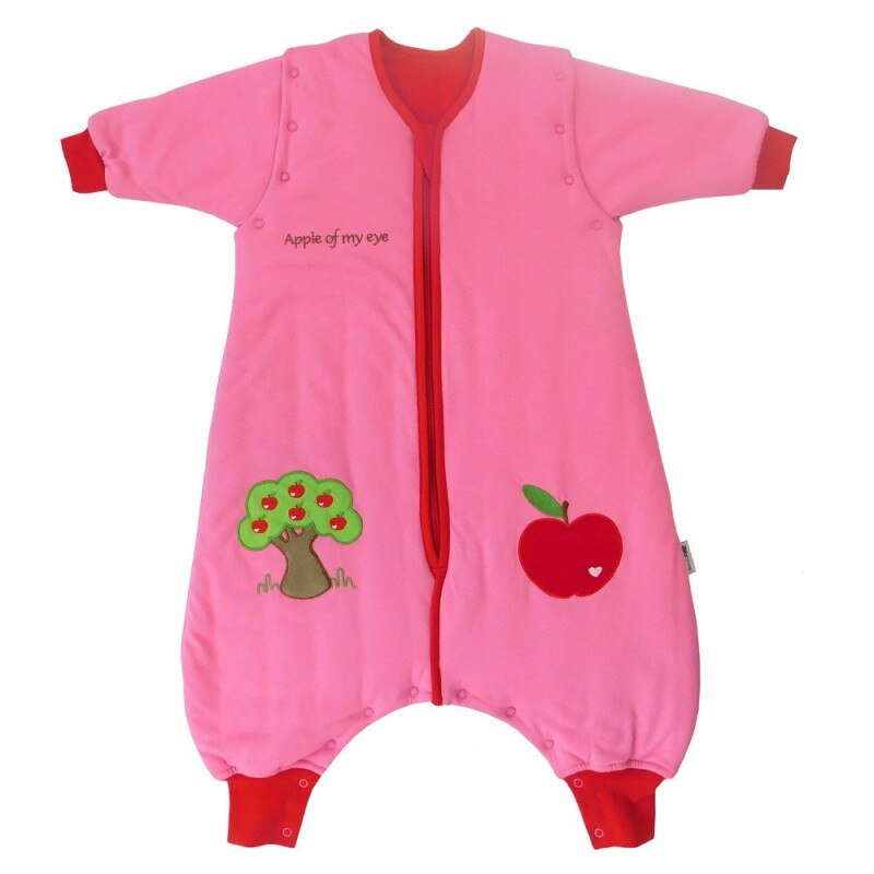 Sac de dormit cu picioruse si maneca lunga detasabila Apple of my eye 3-4 ani 2.5 Tog
