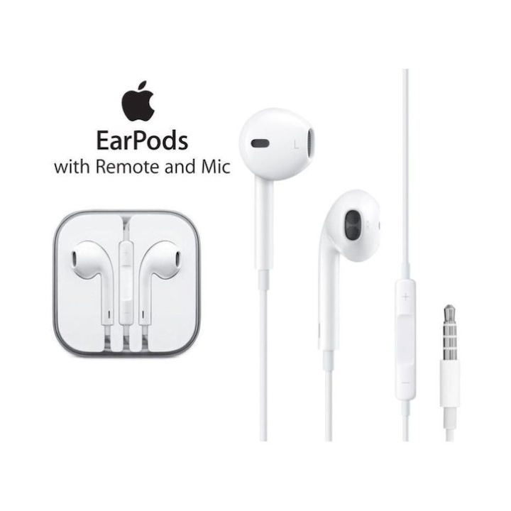 Apple MD827ZM/A audio fülhallgató, iPhone 5s-hez, fülhallgató + távirányító / mikrofon, kiskereskedelmi doboz