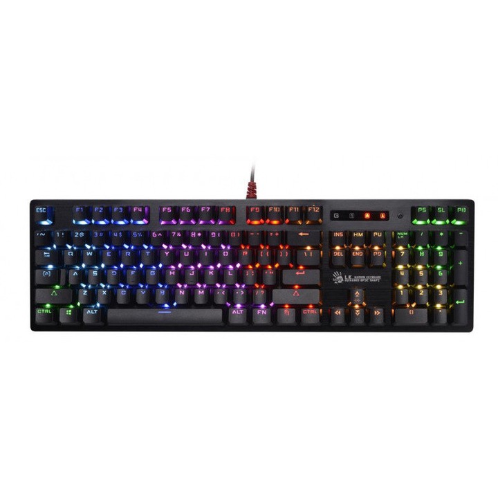 Tastatura mecanica gaming DIY Mini RGB, comutator rosu, 1 tasta, personalizabila