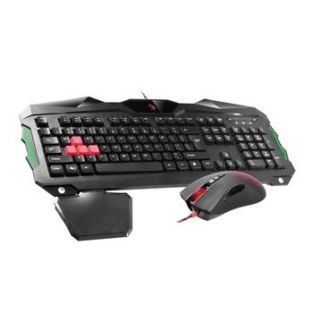 Set gaming tastatura si mouse A4Tech Bloody Q2100, USB, US Negru Set gaming tastatura si mouse A4Tech Bloody Q2100, USB, US Negru