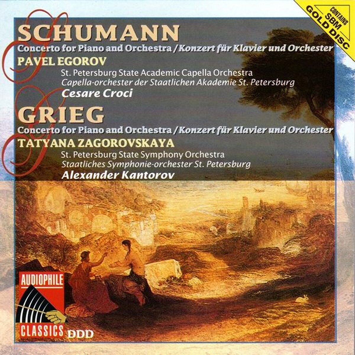 Robert Schumann / Edvard Grieg - Concerto for Piano and Orchestra - SBM Gold CD
