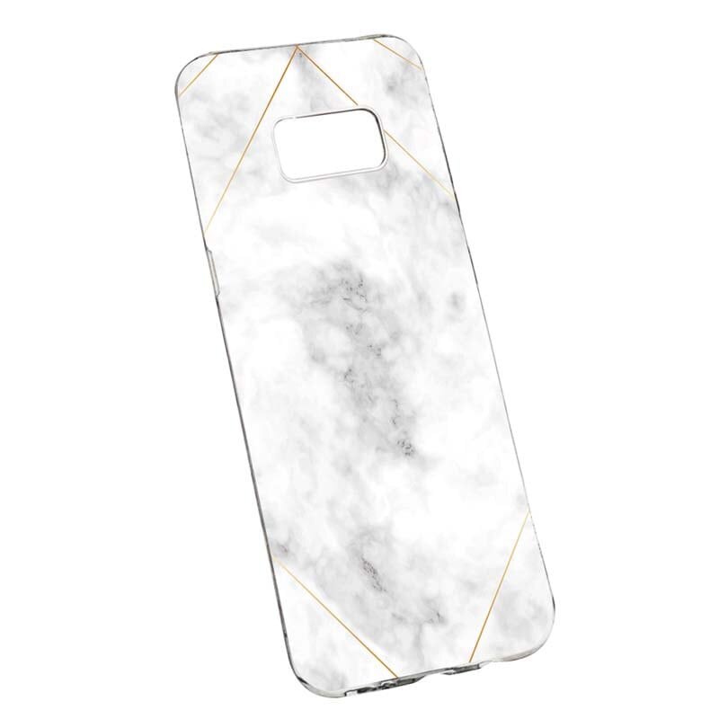 Husa Silicon, Transparent, Slim, Marble, 135, Samsung Galaxy S8 Plus