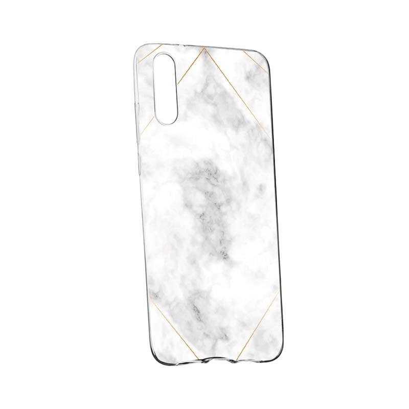 Husa Silicon, Transparent, Slim, Marble, 135, Huawei P20 Plus