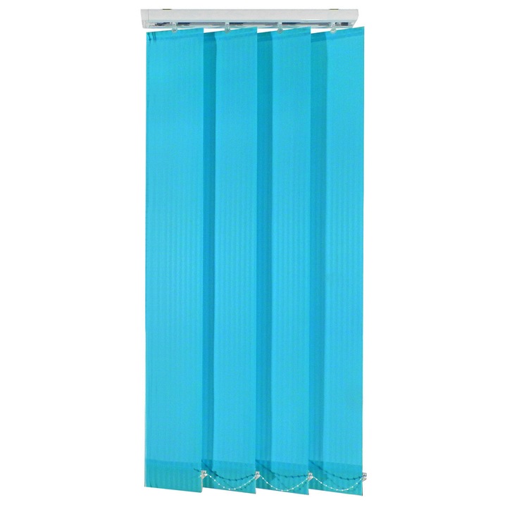 Jaluzele verticale 127mm, L260 x H280 cm, material Strat 16, Albastru