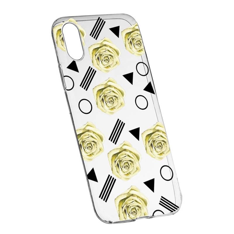 Husa pentru Apple iPhone XS Max, Yellow Rose, 137, Silicon