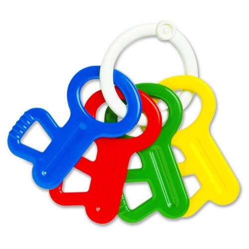 Jucarie dentitie Ambi Toys - Cheite Colorate