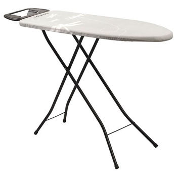 Masa de calcat Taurus Argenta Black, 110 × 32 cm, blat din plasa de otel, reglabila pe inaltime , husa bumbac, suporti antialunecare Masa de calcat Taurus Argenta Black, 110 × 32 cm, blat din plasa de otel, reglabila pe inaltime , husa bumbac, suporti antialunecare